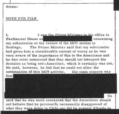 Australia's Secret Involvement on the Chile coup | 3CR Community Radio